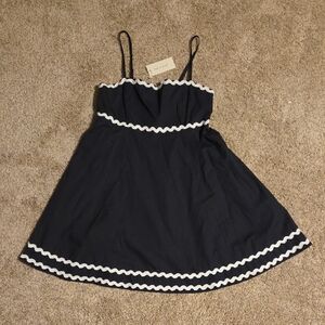 Elegant Navy and White Kids Dress